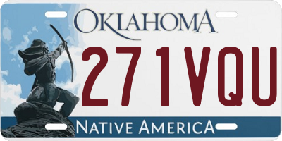 OK license plate 271VQU