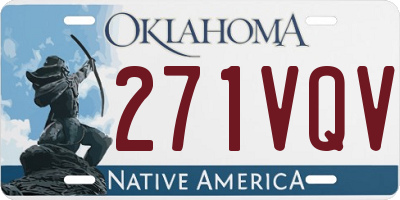 OK license plate 271VQV