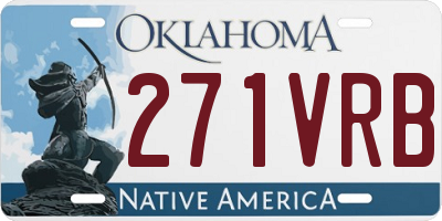 OK license plate 271VRB