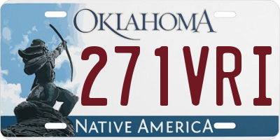OK license plate 271VRI