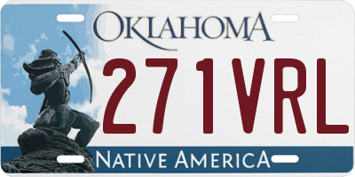 OK license plate 271VRL