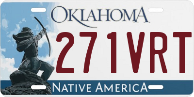 OK license plate 271VRT