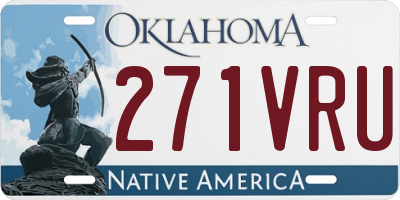 OK license plate 271VRU