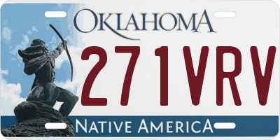 OK license plate 271VRV