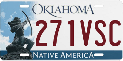 OK license plate 271VSC