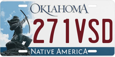 OK license plate 271VSD