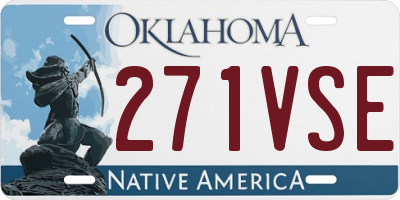 OK license plate 271VSE