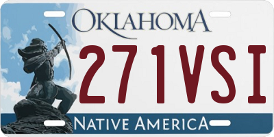 OK license plate 271VSI