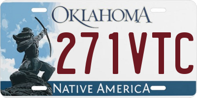 OK license plate 271VTC
