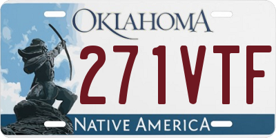OK license plate 271VTF