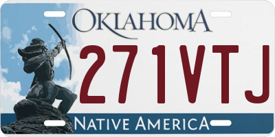 OK license plate 271VTJ