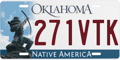 OK license plate 271VTK