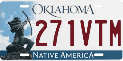 OK license plate 271VTM