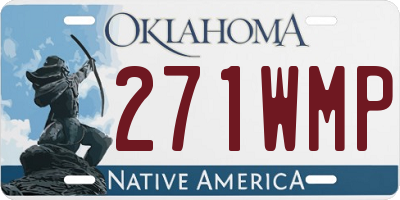 OK license plate 271WMP