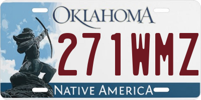 OK license plate 271WMZ