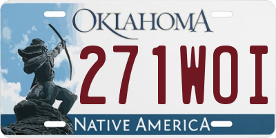 OK license plate 271WOI