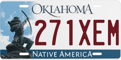 OK license plate 271XEM