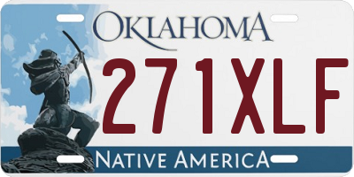 OK license plate 271XLF