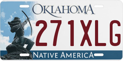 OK license plate 271XLG
