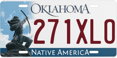 OK license plate 271XLO