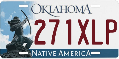 OK license plate 271XLP