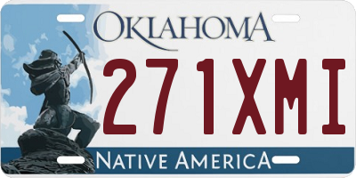 OK license plate 271XMI
