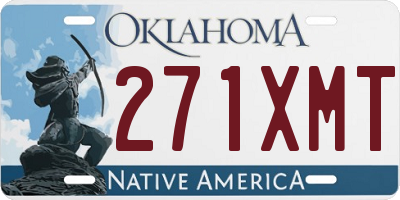 OK license plate 271XMT