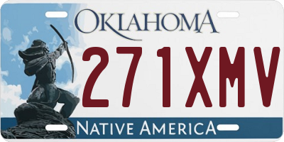 OK license plate 271XMV