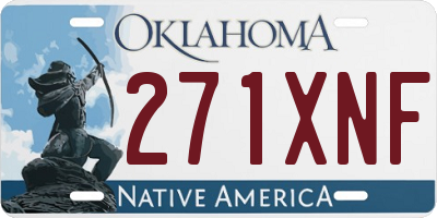 OK license plate 271XNF