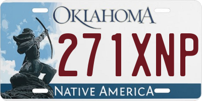 OK license plate 271XNP