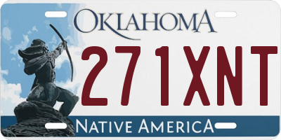 OK license plate 271XNT
