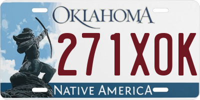 OK license plate 271XOK