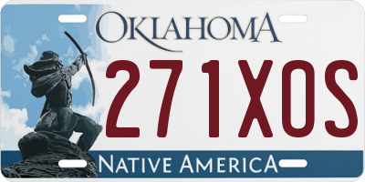 OK license plate 271XOS