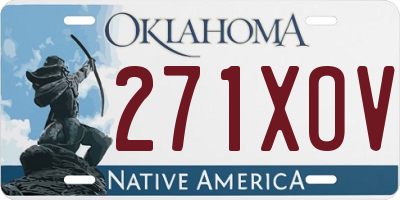 OK license plate 271XOV