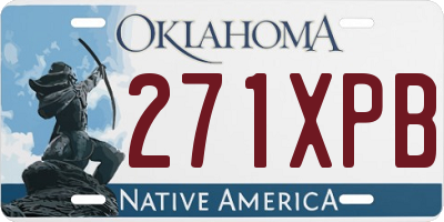 OK license plate 271XPB