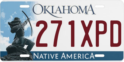 OK license plate 271XPD