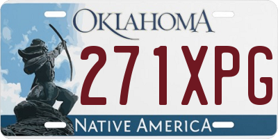 OK license plate 271XPG