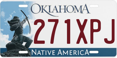 OK license plate 271XPJ