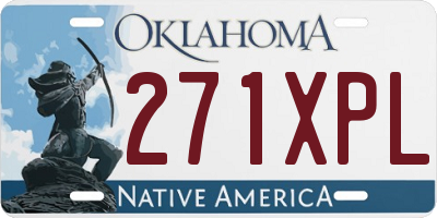 OK license plate 271XPL
