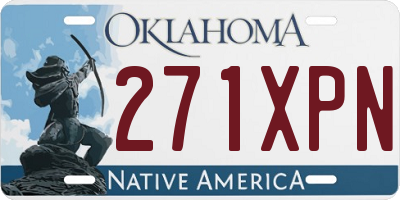 OK license plate 271XPN