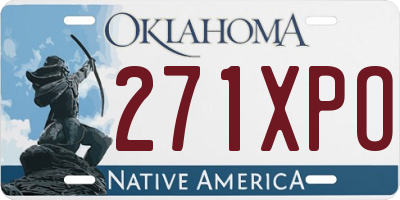 OK license plate 271XPO