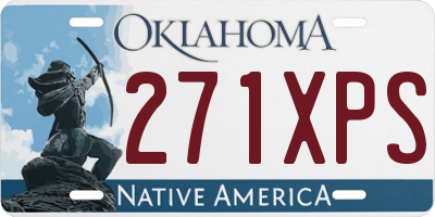 OK license plate 271XPS