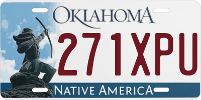 OK license plate 271XPU