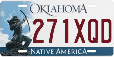 OK license plate 271XQD