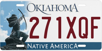 OK license plate 271XQF