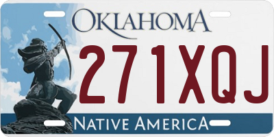 OK license plate 271XQJ