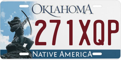OK license plate 271XQP