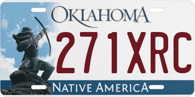 OK license plate 271XRC