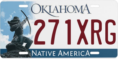 OK license plate 271XRG