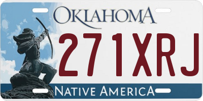 OK license plate 271XRJ